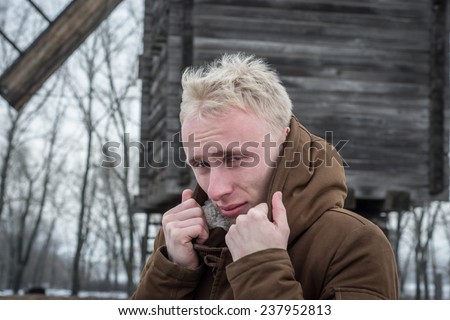 albino guy portrait