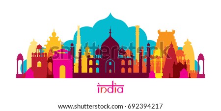 India Architecture Landmarks Skyline, Shape, Cityscape, Travel and Tourist Attraction