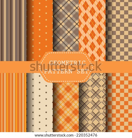 different Halloween seamless pattern, Orange Perfect as Halloween ,Thanksgiving Background. Swatches vector Endless texture can be used for wallpaper, pattern fills, web page,background,surface 