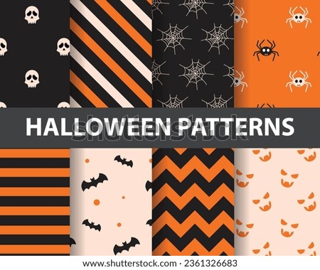 Happy halloween seamless pattern. horror; ghost; funny. Endless texture can be used for wallpaper, pattern fills, web page,background, surface. vector illustration