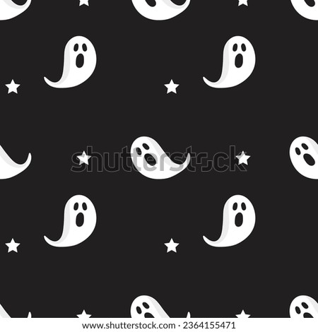 Happy halloween seamless pattern. horror; ghost; funny. Endless texture can be used for wallpaper, pattern fills, web page,background, surface. vector illustration