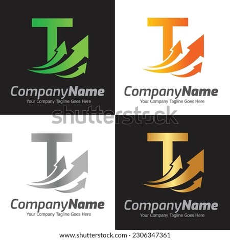 Letter T vector logo template, Colorful Letter T logo, Financial Company Logo, Financial Institute Advisors Logo Design Template Vector Icon