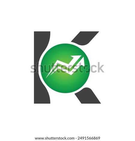 Letter K vector logo template, Colorful Letter K logo, Financial Company Logo, Financial Institute Advisors Logo Design Template Vector Icon