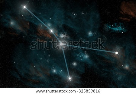 An artist\'s depiction of the constellation Cancer. One of the twelve astrological signs of the Zodiac and the sign that covers the birthdays of June 22nd through July 22nd.