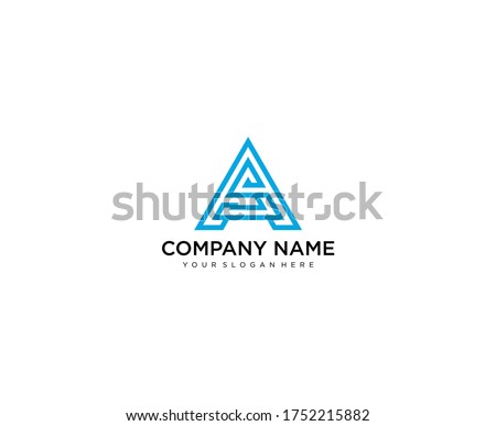 Initial logo design as and sa. Monochrome monogram, minimal linear creative symbol. Universal elegant vector sign design. Premium business logo. Graphic alphabet symbol for company business identity