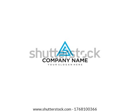 Letter AS line logo design. Linear creative minimal monochrome monogram symbol. Universal elegant vector sign design. Premium business logotype. Graphic alphabet symbol for corporate business identity