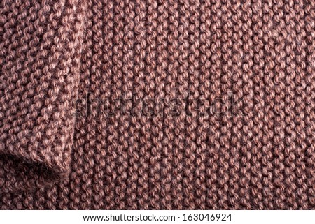 Texture of  knitting scarf