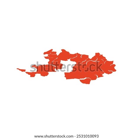 REALISTIC MAP OF BASEl-LANDSCHAFT STATE (BASEl-LANDSCHAFT CANTON) SWITZERLAND, EUROPE