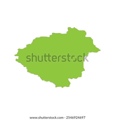 REALISTIC MAP OF ZALA REGION (MEYGE) HUNGARY, EUROPE