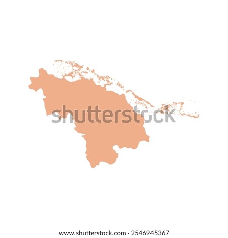 REALISTIC MAP OF VILLA CLARA PROVINCE CUBA, AFRICA