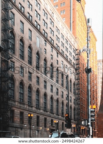 Similar – Image, Stock Photo Chicago Fire Escape