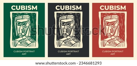 Cubism Art Movement Portrait Poster Design