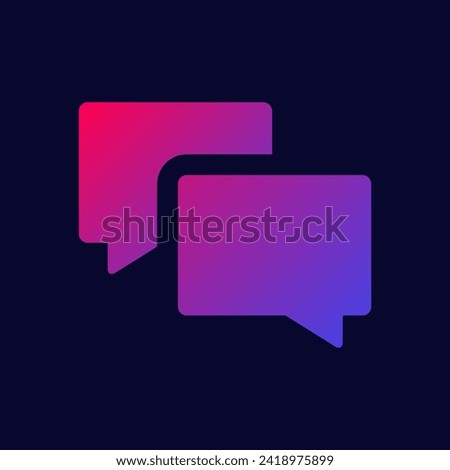 Comments or chat icon concept, speech bubble sign vector graphics, conversation or dialogue symbol pictogram isolated on white background. Suitable for Web Page, Mobile App, UI, UX and GUI design. 