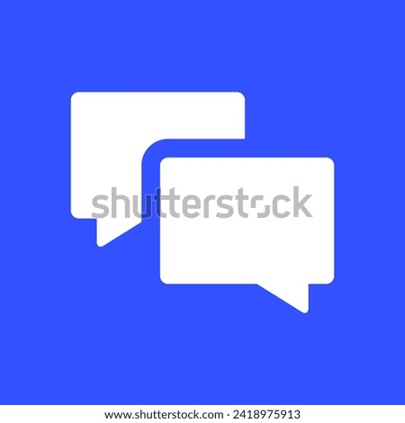 Comments or chat icon concept, speech bubble sign vector graphics, conversation or dialogue symbol pictogram isolated on white background. Suitable for Web Page, Mobile App, UI, UX and GUI design. 