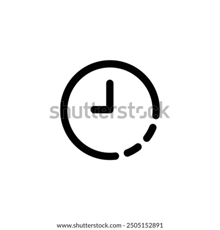 clock alarm timer icon line