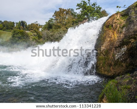 Biggest Waterfall in Europe - Rhine Falls in Switzerland