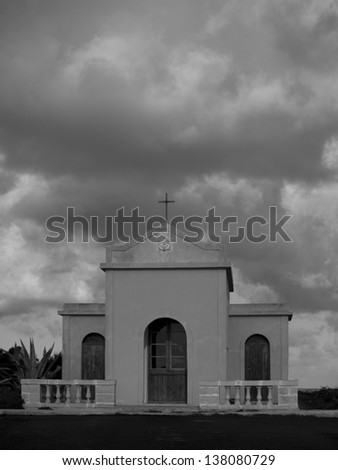 A Very Old Chapel at l'A?rax tal-Mellie?a, Malta Stock fotó © 