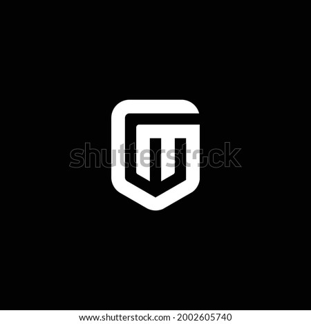 GM G M Letter Logo, Creative Modern Letters Vector Icon Logo Illustration, Minimal Illustrated Black Design Stok fotoğraf © 