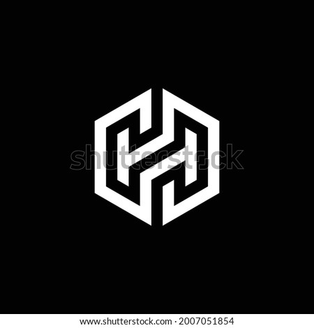 Abstract logo concept, Letter H, Minimal Illustrated vector design Stock fotó © 