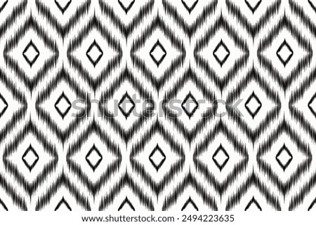 Tribal seamless pattern. Black textured elements on the white background
Fashion ikat chevron wallpaper Vector illustration in ethnic style Download
preview or high-quality Adobe Illustrator EPS 