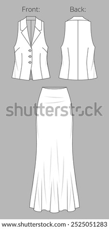 Similar – Image, Stock Photo Female tailor fitting skirt of dress