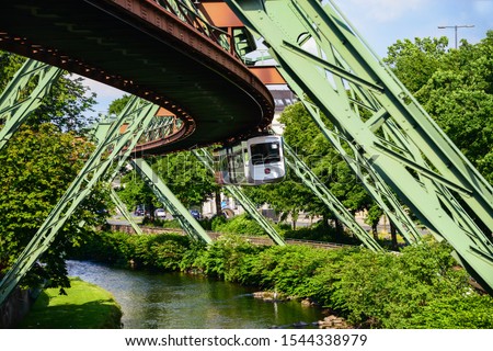 Similar – Image, Stock Photo over the Wupper City trip