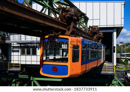 Similar – Image, Stock Photo over the Wupper City trip