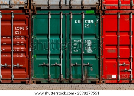 Similar – Image, Stock Photo Handling at the Container Gate