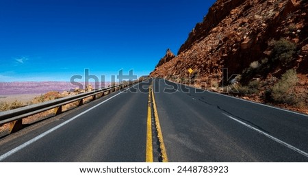 Similar – Image, Stock Photo View between the canyon of houses from the island La Gorée to Dakar