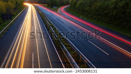 Similar – Foto Bild Autobahn bei Nacht