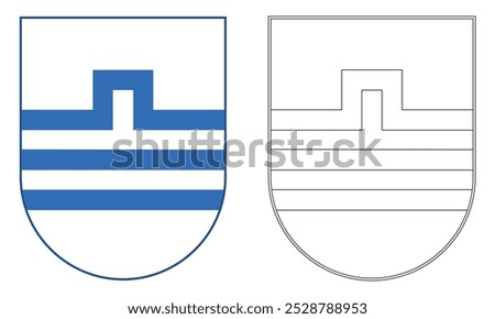 Coat Of Arms Of Podgorica Vector Illustration
