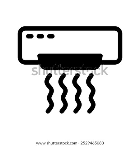 Ac glyph illustration icon vector