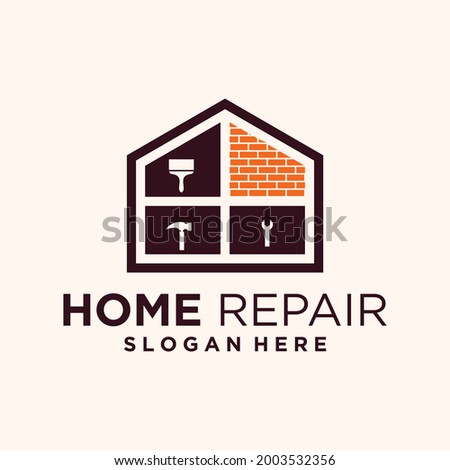Home repair logo design templates home improvement 