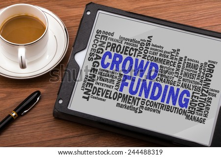 crowd funding word cloud with related tags