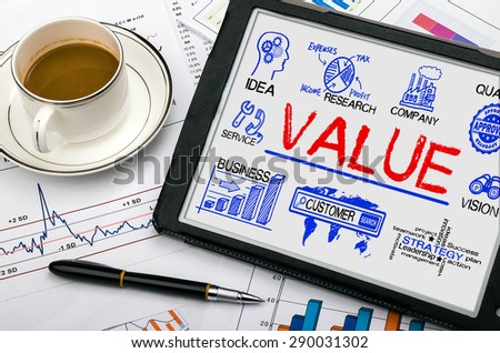 value concept with business elements
