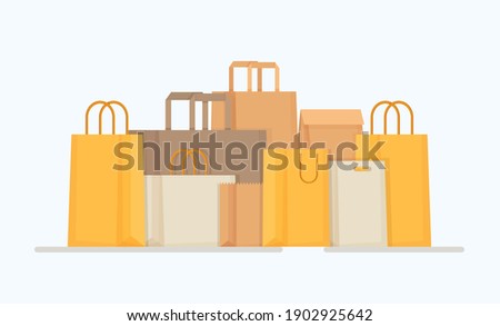 Bags of different shapes and colors, purchases from the Internet.