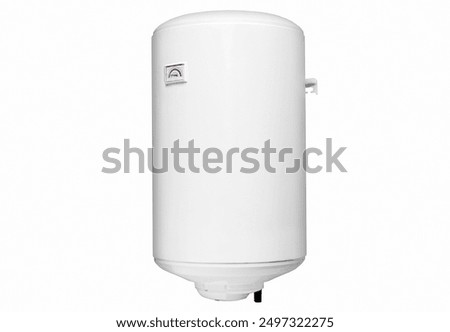 Similar – Image, Stock Photo Water heater or boiler repair, with electrical wires and pipes in the bathroom. close-up.