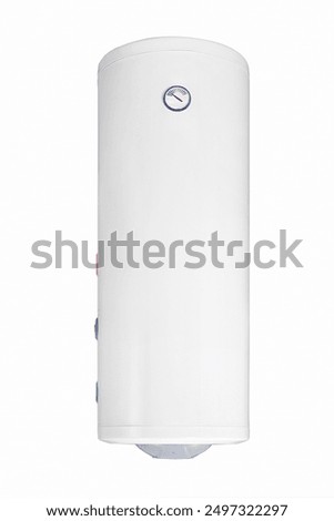 Similar – Image, Stock Photo Water heater or boiler repair, with electrical wires and pipes in the bathroom. close-up.