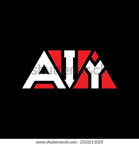 AIY triangle letter logo design with triangle shape. AIY triangle logo design monogram. AIY triangle vector logo template with red color. AIY triangular logo Simple, Elegant, and Luxurious design.