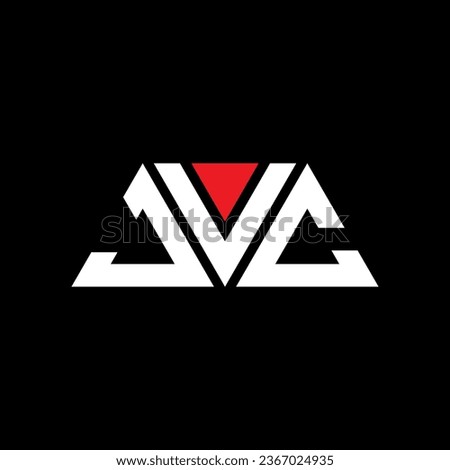 JVC triangle letter logo design with triangle shape. JVC triangle logo design monogram. JVC triangle vector logo template with red color. JVC triangular logo Simple, Elegant, and Luxurious design.