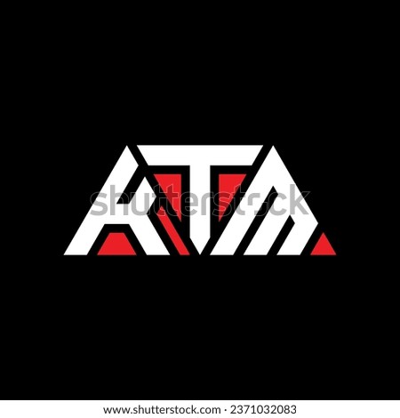 KTM triangle letter logo design with triangle shape. KTM triangle logo design monogram. KTM triangle vector logo template with red color. KTM triangular logo Simple, Elegant, and Luxurious design.