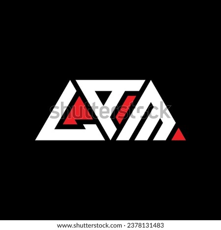 LAM triangle letter logo design with triangle shape. LAM triangle logo design monogram. LAM triangle vector logo template with red color. LAM triangular logo Simple, Elegant, and Luxurious design.