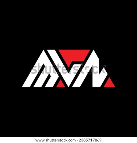 MLN triangle letter logo design with triangle shape. MLN triangle logo design monogram. MLN triangle vector logo template with red color. MLN triangular logo Simple, Elegant, and Luxurious design.