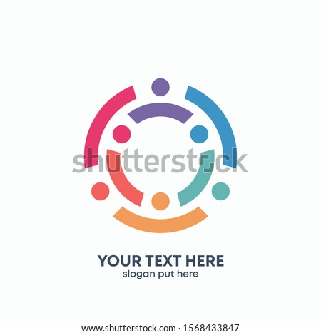 Global Community Logo Icon Elements Template. Community human Logo template vector. Community health care. Abstract Community logo - vector