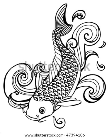 koi fish (vector)