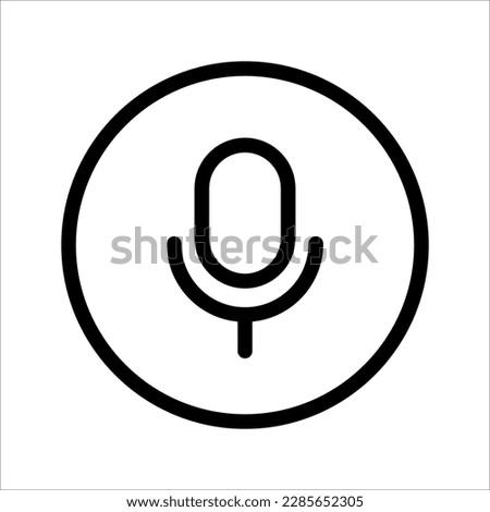 Voice search. Microphone icon for voice search, web site design icon logo, app, UI. vector illustration on white background