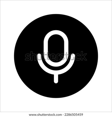 Voice search. Microphone icon for voice search, web site design icon logo, app, UI. vector illustration on white background