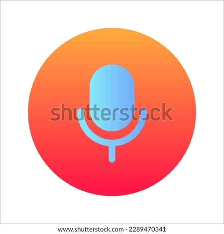 Voice search. Microphone icon for voice search, web site design icon logo, app, UI. vector illustration on white background