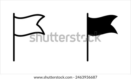 Simple Set of Flag Icon set. Contains such Icons as Achievement, Victory, vector illustration on white background