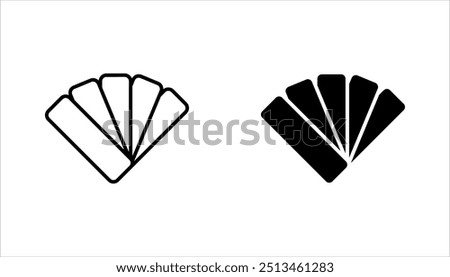 pantone icon set. Printing sign. vector illustration on white background